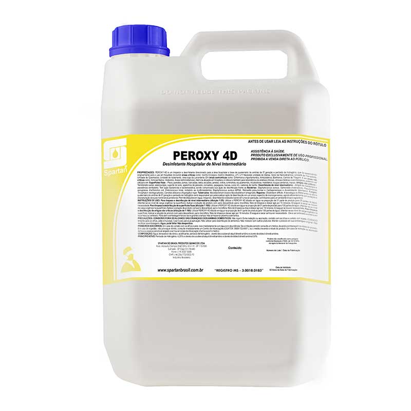 Peroxy 4D - Desinfetante de nível hospitalar intermediário